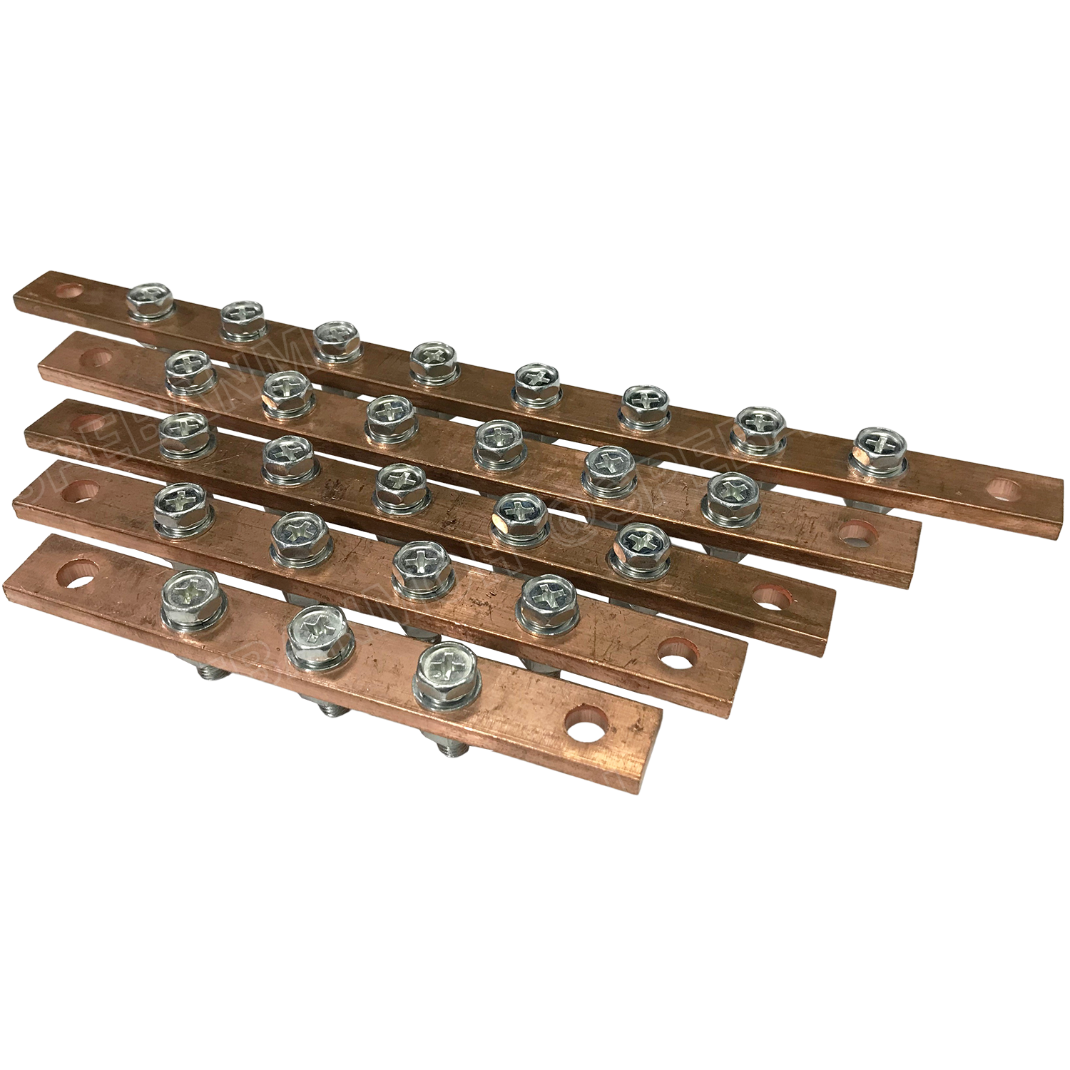 [ 1 ชิ้น ] TC Copper Busbar บัสบาร์ทองแดง น็อต M6 บาร์กราวด์ บัสบาร์ บาร์นิวทรัล บาร์นิวตรอน Neutral Bar บาร์ทองแดงสำหรับลูกถ้วยฉนวนแดง บาร์เทอร์มินอล Terminal Bar ทองแดงแท้ สำหรับงานไฟฟ้า