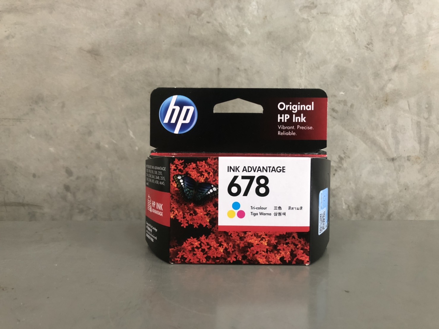 HP 678 Tri-color Original Ink Advantage Cartridge ตลับหมึกอิงค์เจ็ท 3 สี Inkjet Cartridge (CZ108AA) หมึกแท้จากศูนย์ไทย