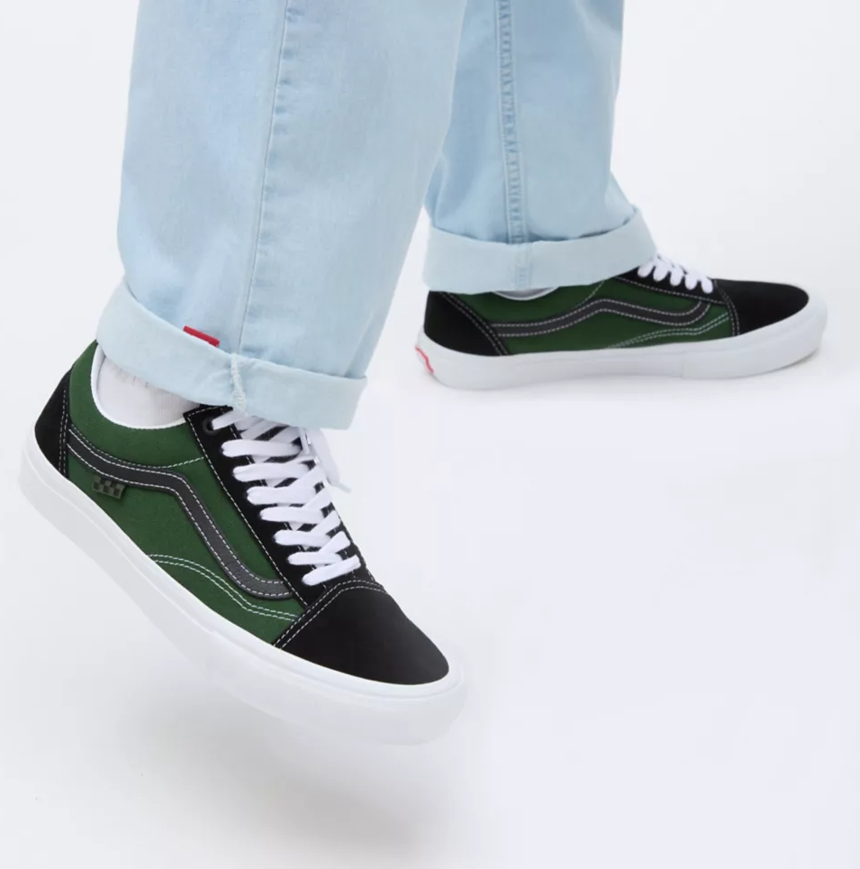 Vans Skate Old Skool Safari Black/Greenery - stamp cm Vans Skate Old Skool Safari Black/Greenery - stamp cm