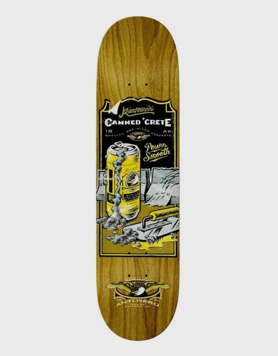 Anti Hero Austin Kanfoush Canned Crete Skateboard Deck 8.25"