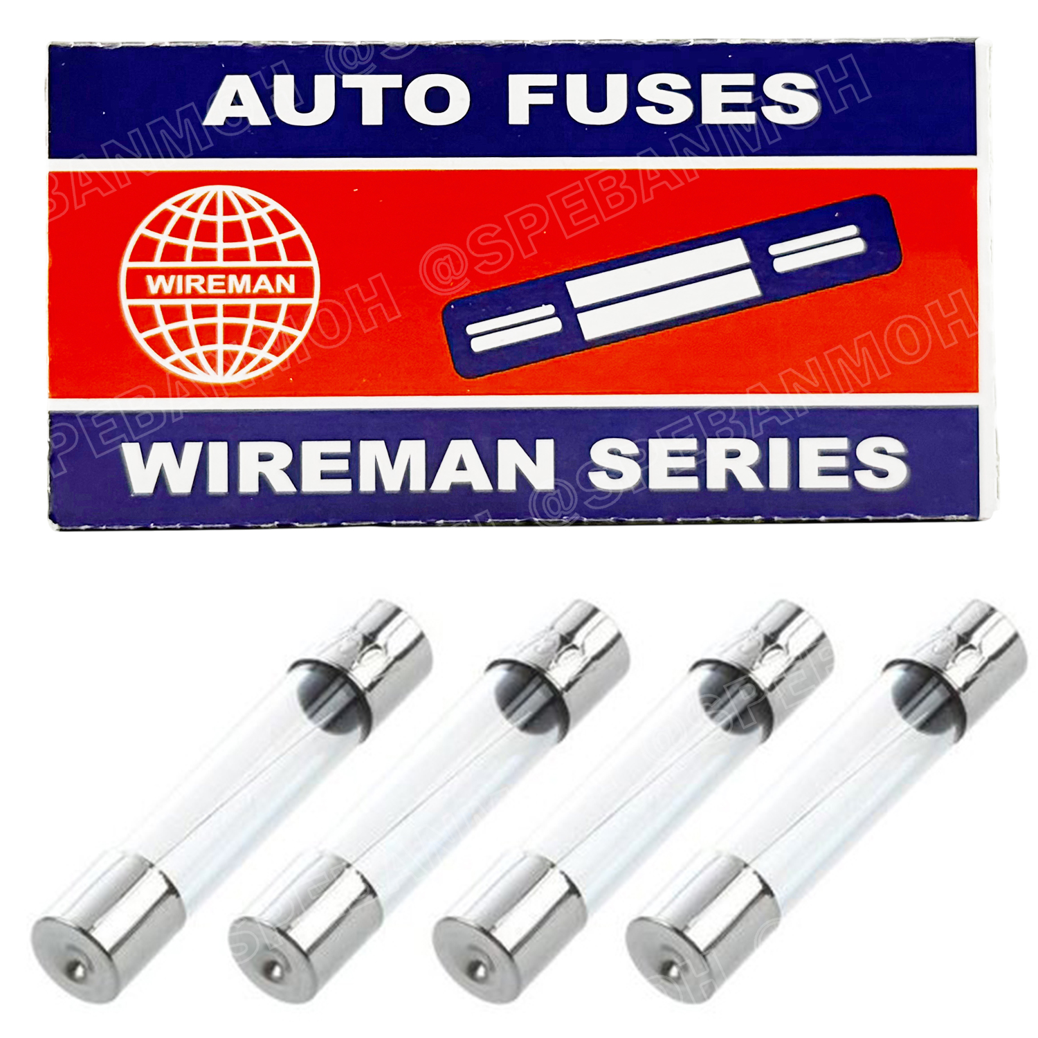 [ 10ชิ้น/กล่อง ] ฟิวส์หลอดแก้ว FGS FGL Wireman Auto Fuse 5x20mm 6x30mm ฟิวส์คอนโทรล วายแมน 20mm 30mm ฟิวส์สำหรับปลั๊กไฟ 250VAC ฟิวส์แก้ว GLASS TUBE FUSE ฟิวส์แก้วสั้น ฟิวส์แก้วแบบยาว ฟิวส์กลาส