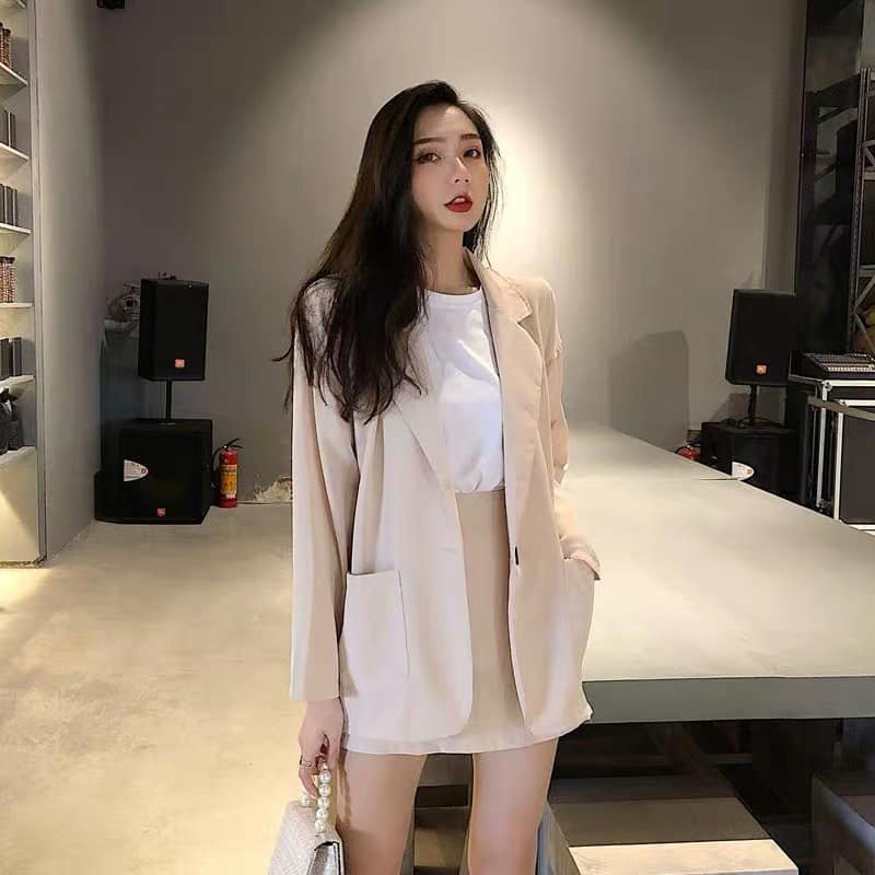 Basic blazer เสื้อคลุมเบลเซอร์ทรงสูท