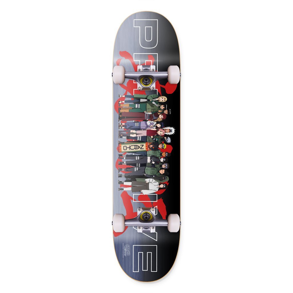 Primitive x Naruto Team Leaf Village Skateboard Complete 8.125