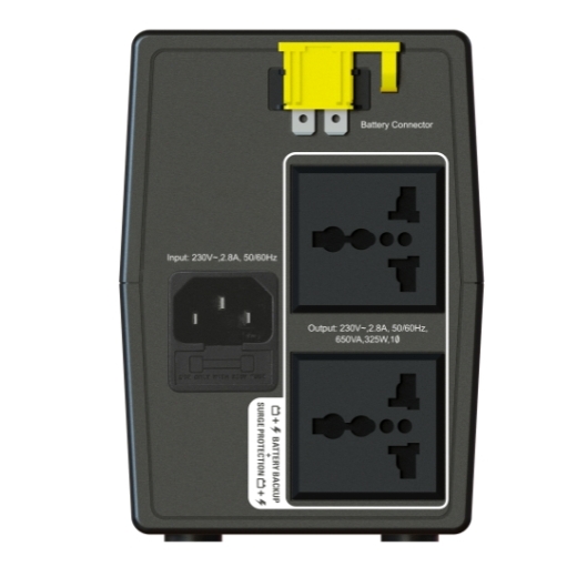 APC Back-UPS 650VA 230V AVR Universal Sockets เครื่องสำรองไฟ 325 Watts / 650VA รุ่น BX650LI-MS ประกัน 2 ปี
