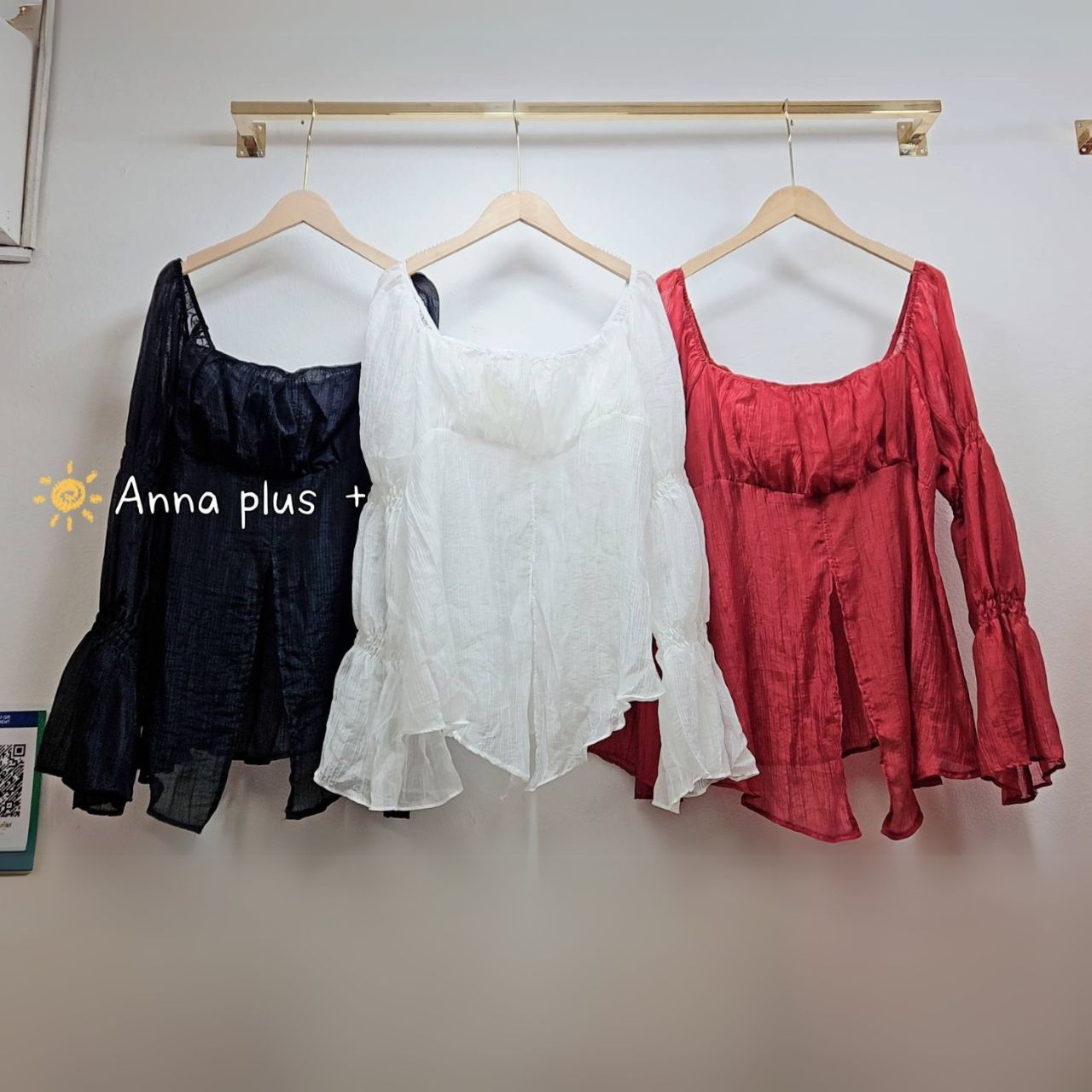 A204 เสื้อสาวอวบ แขนยาว อกได้ถึง50 มี6สี ขาว ดำ แดง ชมพู ฟ้า เหลือง อก40-50นิ้ว