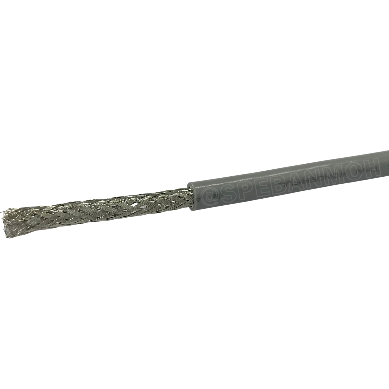 [ 1 เมตร ] TW-2464-BS-24AWG-08C สีเทา Grey สายมัลติคอร์ 8 คอร์ ขนาด 24AWG 8C x 24AWG UL2464 300V 80°C AWG24 เบอร์ 24 สายชีลรอบ Braid Shielded Multicore Cable 8C Computer Cable TCU Tinned Stranded Copper AWM 2464 24AWG VW-1 80°C 300V E150612 Thai Wonderful