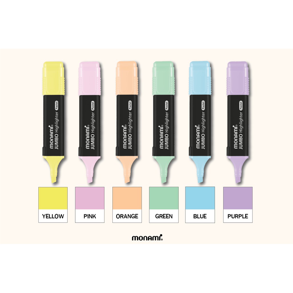 ปากกาเน้นข้อความ Monami Jumbo Highlighter