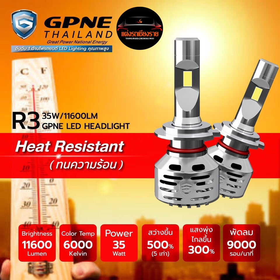 หลอดไฟหน้า ULTIMATE LED GPNE R1