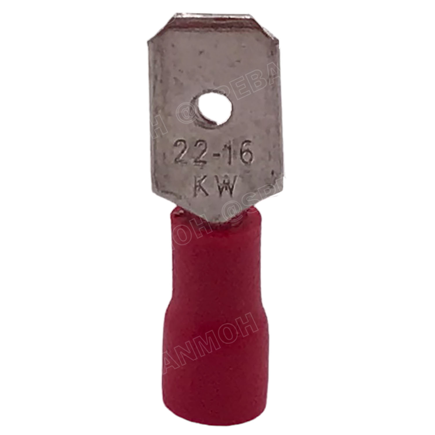 [ 100 ตัว/ถุง ] MDD1.25-250 สีแดง Red หางปลาเสียบแบน ตัวผู้ หุ้มฉนวน สำหรับสาย 0.5-1.5 mm2 22-16awg หางปลาหุ้มฉนวน Crimping Terminal หางปลาเสียบแอร์ ตัวผู้ Male เทอร์มินอลต่อสาย ขั้วต่อสายไฟ Insulated Terminal ตัวต่อสาย หุ้มฉนวน ข้อต่อสายแบบย้ำ Crimp Slee