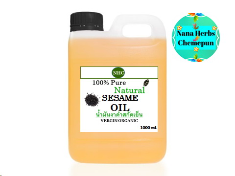 น้ำมันงาดำสกัดเย็น SESAME OIL - VIRGIN COLD PRESSED