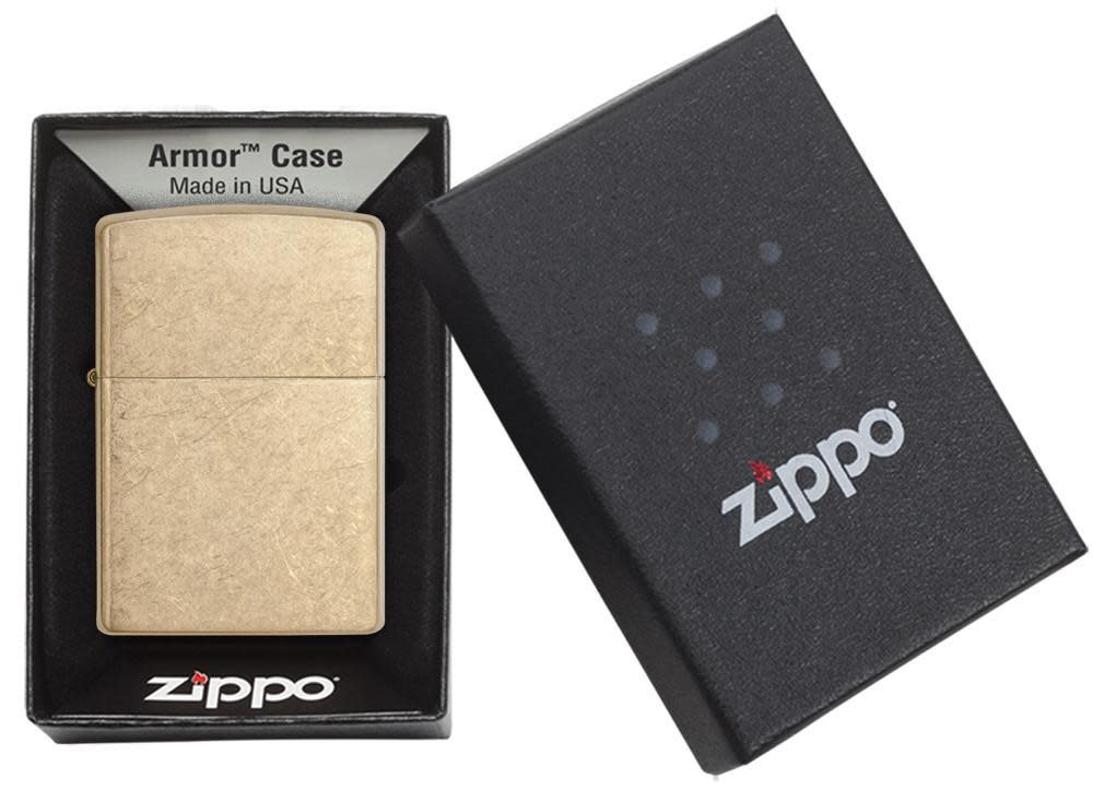 Zippo 28496 Armor Tumbled Brass