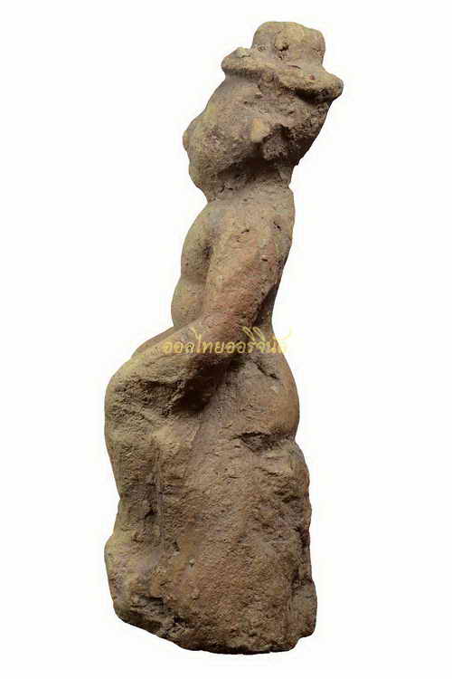 ตุ๊กตาฝรั่ง(ชาวต่างชาติ)นั่ง สมัยอยุธยา เนื้อดิน อยุธยา 63040312