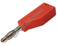 [ 2ชิ้น ] ปลั๊กกล้วย/บานานา BNN-001 (Banana plug) TAIWAN สีแดง / RED