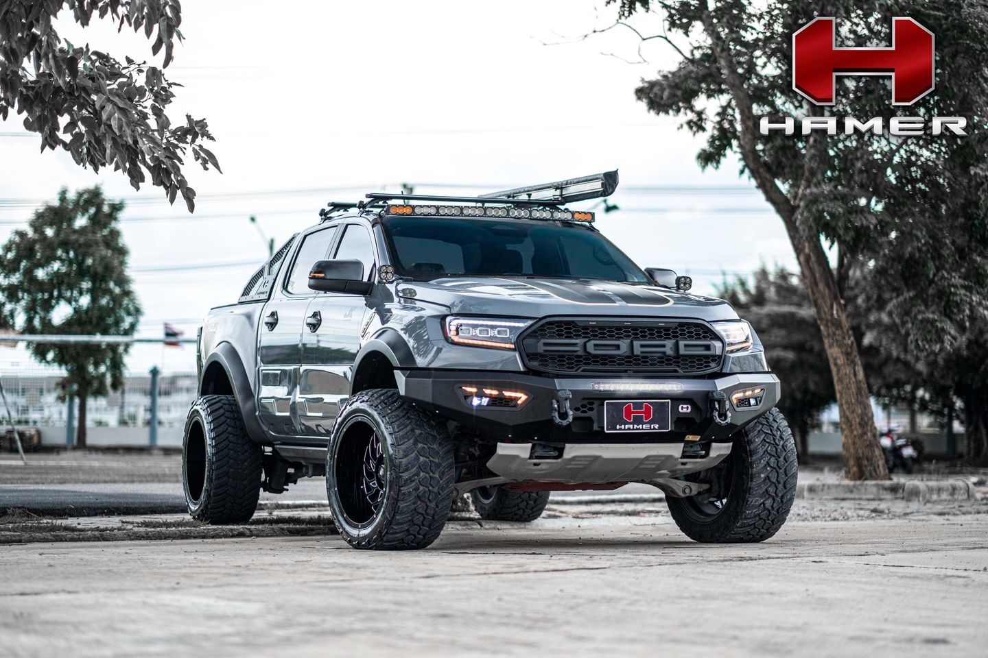 กันชนหน้า ATLAS SERIES FRONT BULL BAR Ford Ranger 2015-2021