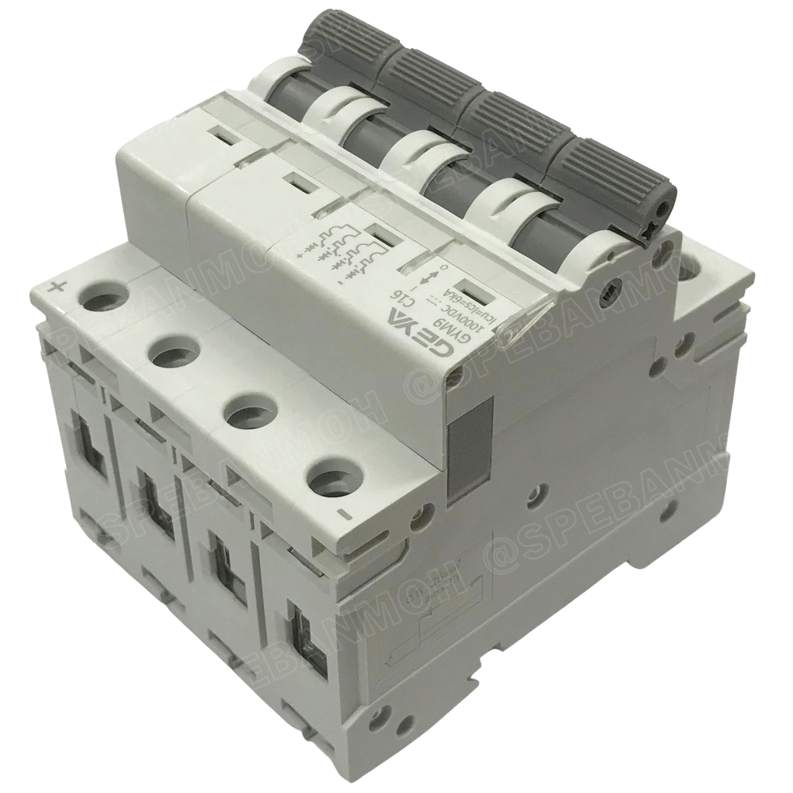 [ 1 ชิ้น ] GYM9 4P เบรกเกอร์ DC 4P ดีซี 4 โพล 4 Pole DC Breaker 1000 VDC DC Circuit Breaker 4P สำหรับงาน solar cell เบรกเกอร์ไฟฟ้าโซลาร์เซลล์ DC ป้องกันกระแสเกิน ใช้ได้กับไฟฟ้ากระแสตรง DC เบรกเกอร์ DC 1P DC Solar Breaker เซอร์กิตเบรกเกอร์ MCB Breaker DC G