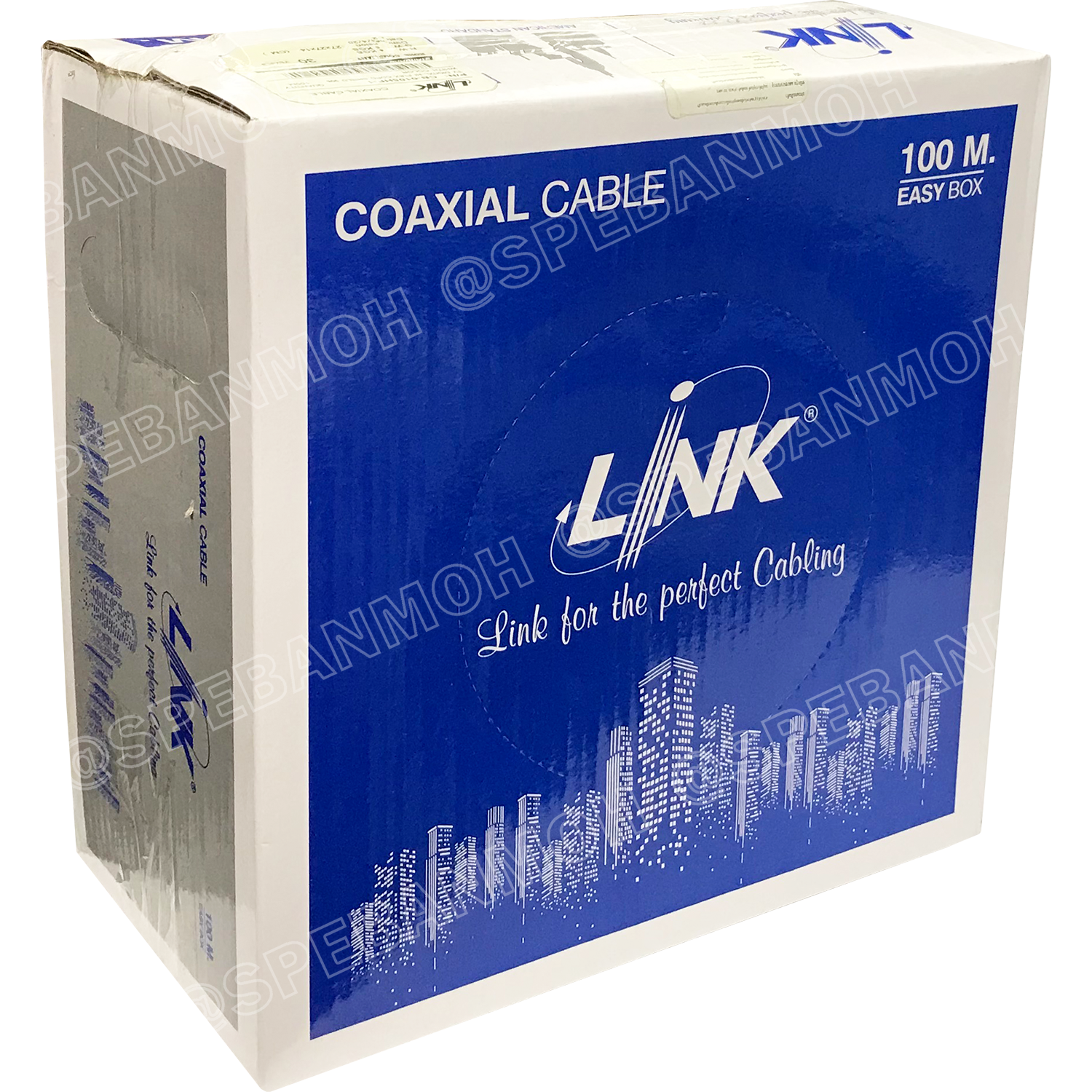 [ 100เมตร ] CB-0105HF TV Digital Hi Flex สายสัญญาณดิจิตอลทีวี สายทีวีดิจิตอล SOLID 75 Ohm MATV CCTV สายสัญญาณขนาด 20AWG 90% Shield สายสัญญาณแกนแข็ง สายอากาศ ยี่ห้อ LINK สายนำสัญญาณดิจิตอลทีวี