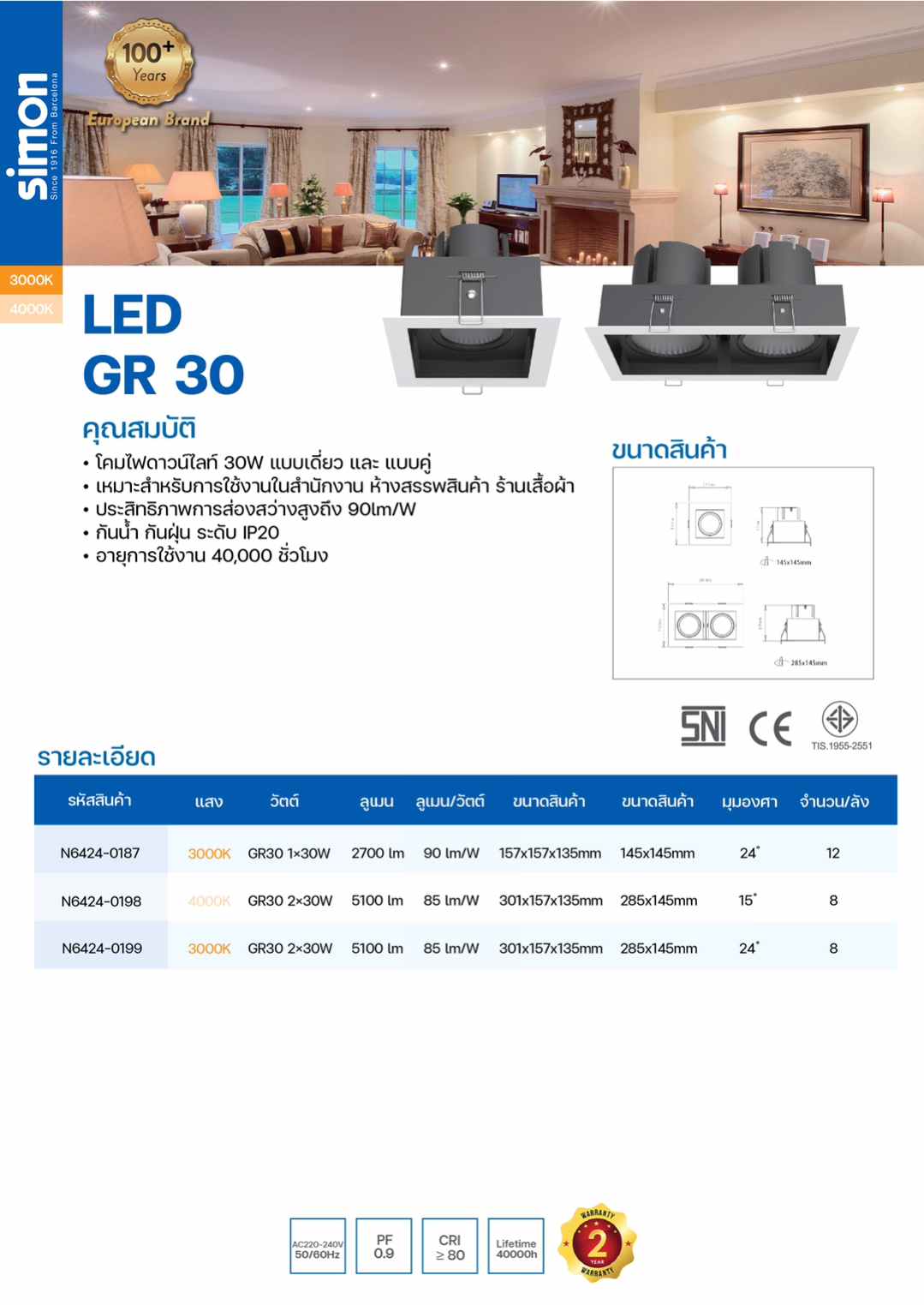 GR30 2*30W 24° 30W