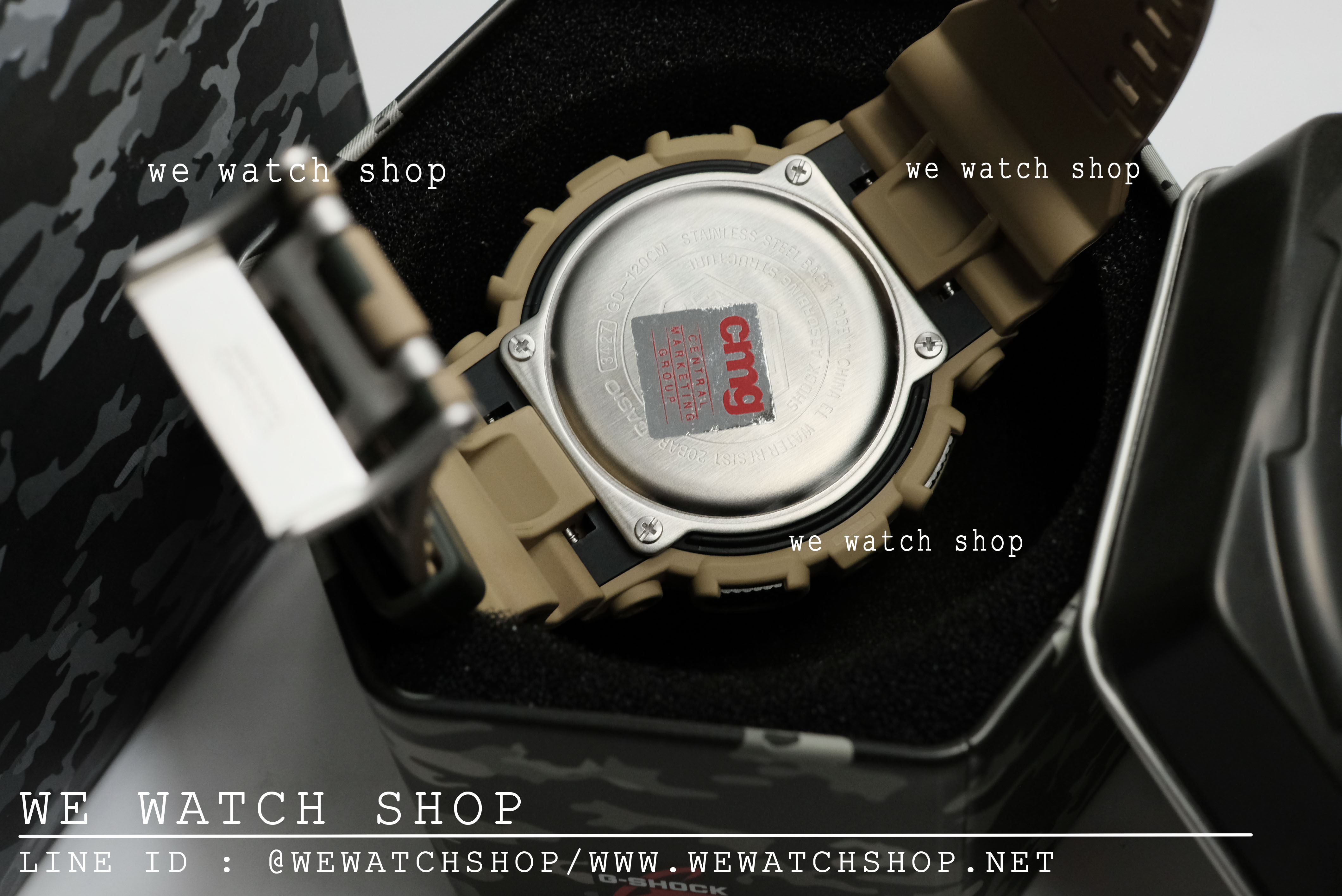 CASIO G-SHOCK รุ่น GD-120CM-5DR สีเขียว น้ำตาล สินค้าของเเท้ รับประกันศูนย์ CMG