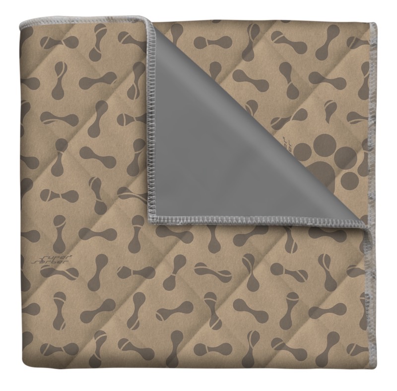 แผ่นรองซับปัสสาวะสัตว์เลี้ยง แบบซักได้ pet pee pad สีเบจ ไซส์ M - XXL