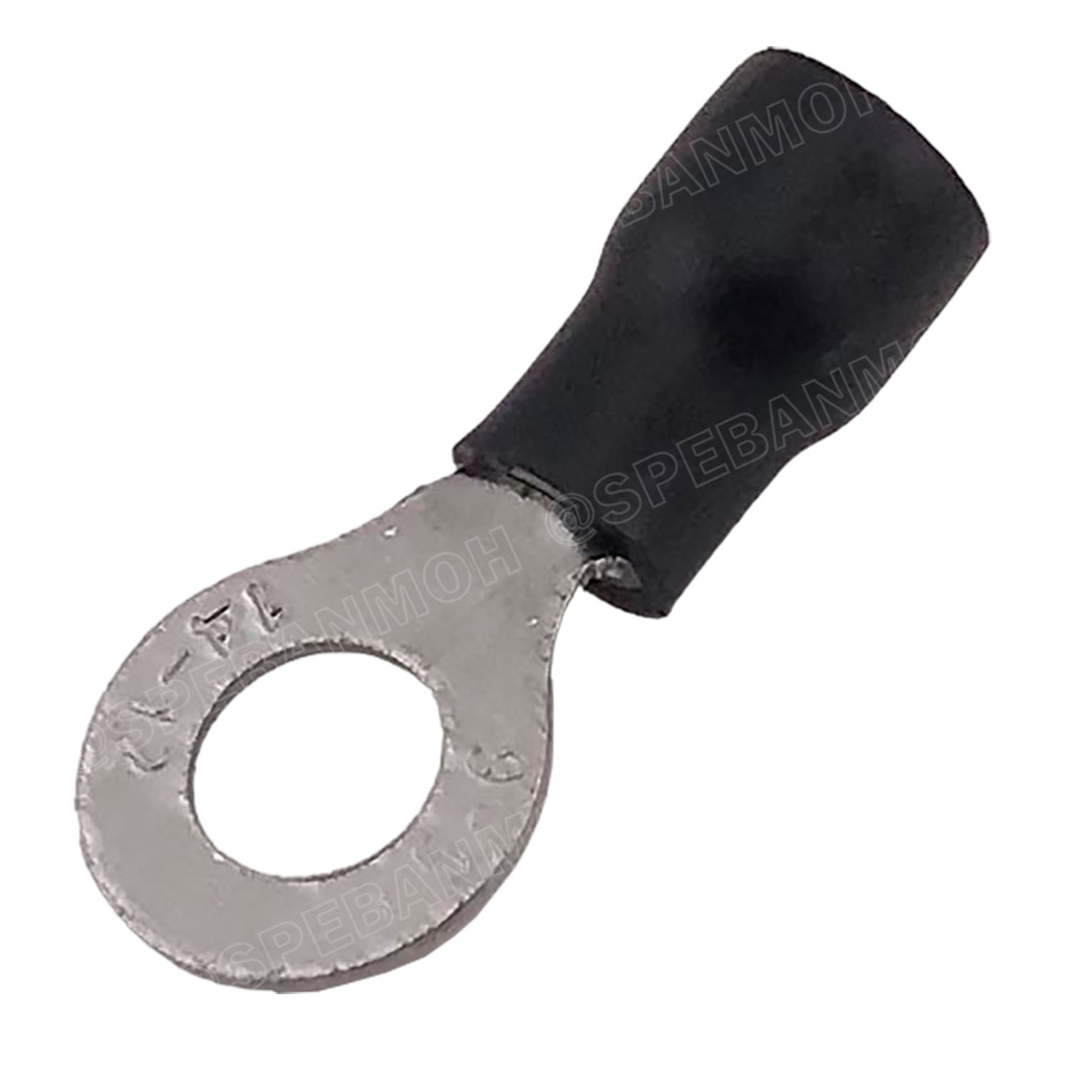 [ 100 ตัว/ถุง ] RV3.5-6 สีดำ Black สำหรับสาย 2.5-4.0 sq.mm 14-12AWG หางปลากลม หางปลาหุ้มฉนวน เทอร์มินอล หางปลาย้ำสายไฟ หางปลา หางปลากลมหุ้ม หางปลาแฉก Terminal Crimping หางปลา กลมหุ้ม หางปลาต่อสาย ขั้วต่อสายไฟ หางปลาวง หางปลา RV Spade Terminal หางปลากลม