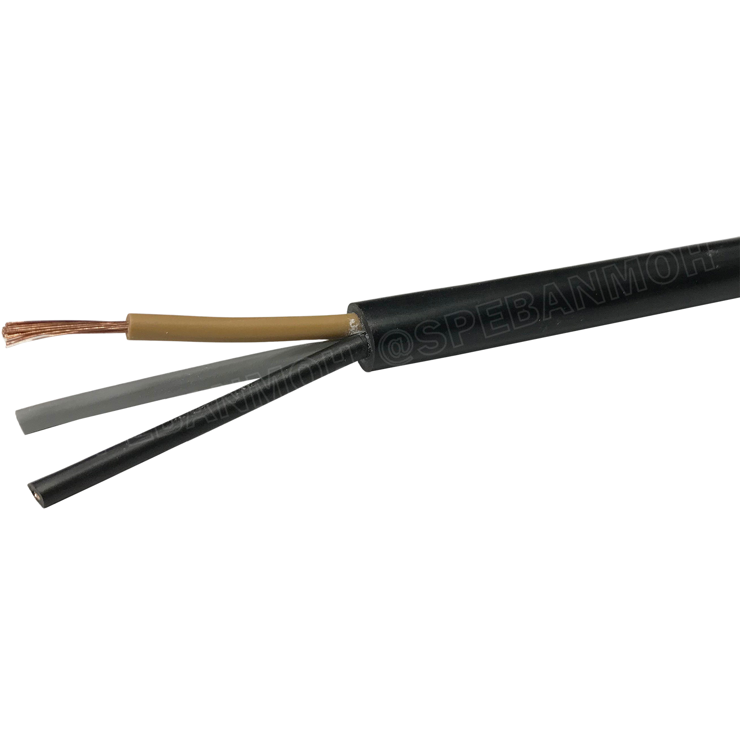 [ 2 เมตร ] VCT-3x1.0 สาย VCT 3C X 1.0 sq.mm สายอ่อน 3 คอร์ Size 1.0 sq.mm VCT AC Power Cable สายไฟ AC สายปลั๊ก IEC53 สายมาตรฐาน มอก. TIS 11-2553 3x1.0 สายไฟเอซี สายไฟบ้าน VCT Cable Flexible Cable สายไฟ ฉนวนPVC สายไฟอ่อน