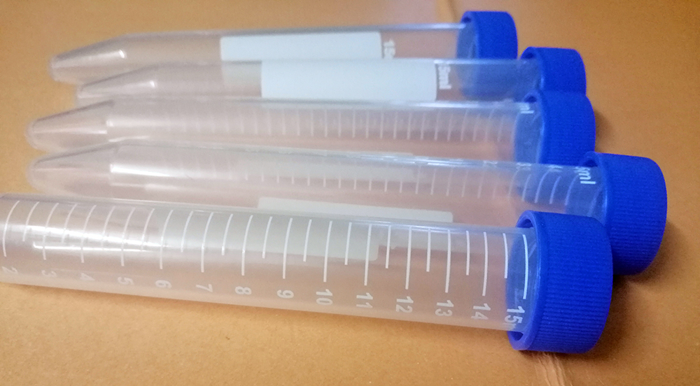 หลอดเซนติฟิวแบบพลาสติกขนาด 15 มล.