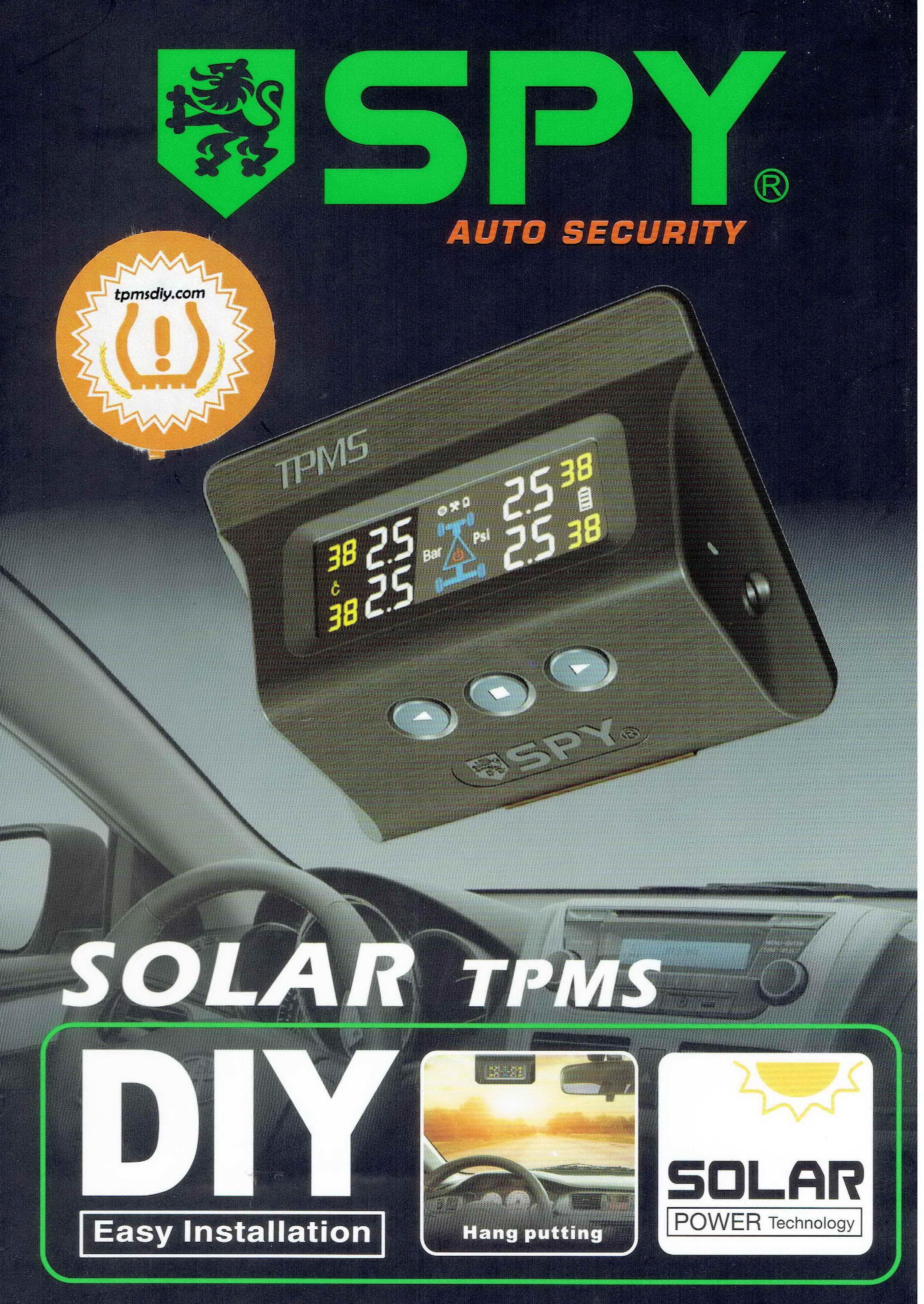 TPMSDIY SPY X-3 Max 50 PSI For Windsheild