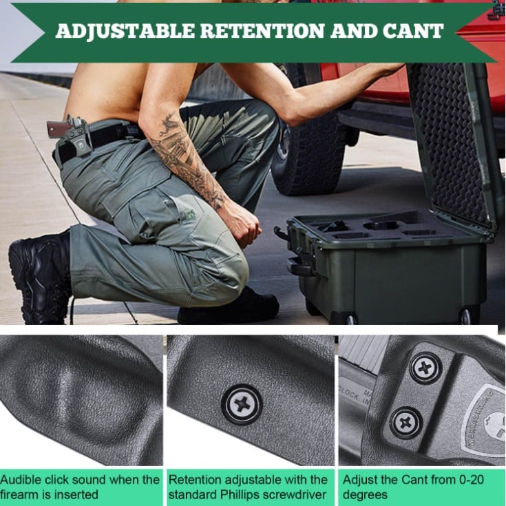 ซอง พกใน Kimber Micro 9mm USA WARRIORLAND Pistol Holster Kydex IWB Right Handed ส่งจากประเทศไทย