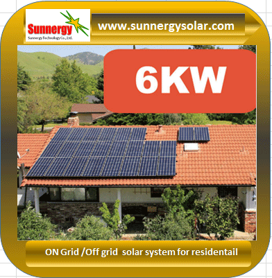6KW on grid solar system