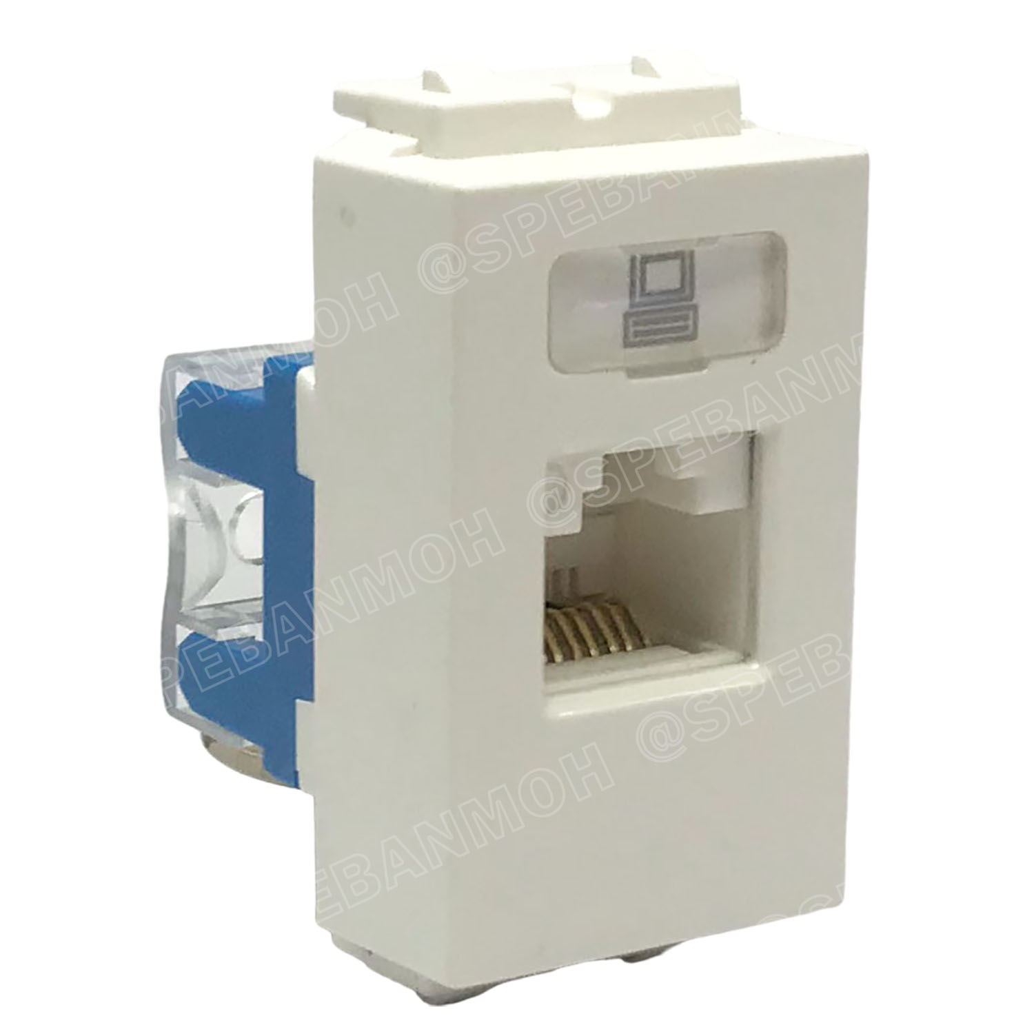 [ 1ชิ้น ] MLC-1606 เต้ารับคอมพิวเตอร์ RJ45 CAT5E Data Modular Jack เต้ารับแลนด์ ติดผนัง เต้ารับสัญญาณอันเตอร์เน็ท ต่อคอมพิวเตอร์ เต้ารับคอมพิวเตอร์ เต้ารับหัวสายแลน สำหรับสายอินเตอร์ Data Modular Jack For RJ45 Patch Cord Cable