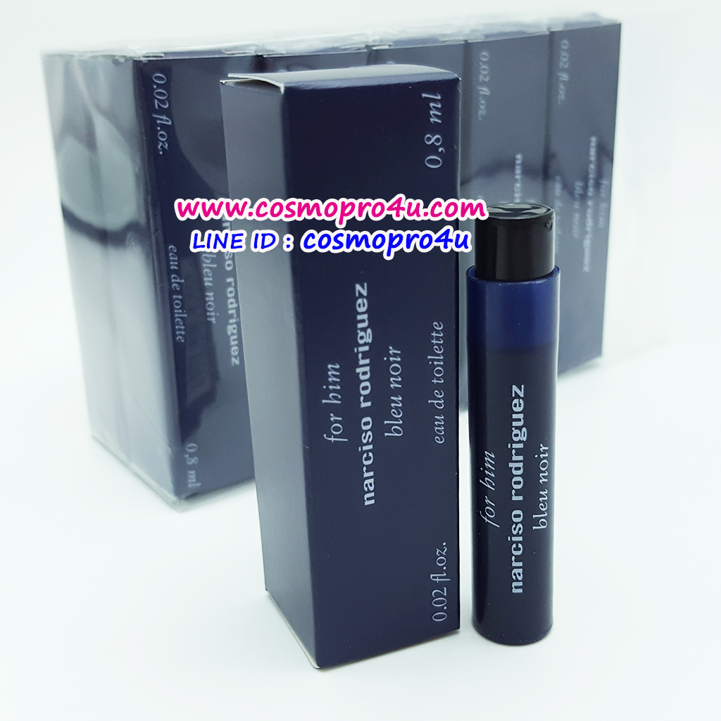 น้ำหอม NARCISO RODRIGUEZ BLEU NOIR FOR HIM EDT 0.8ml กลิ่นหอมเย็นและหอมสะอาดน่าหลงใหล