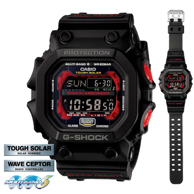CASIO G-SHOCK รุ่น GXW-56-1ADF ยักษ์ สีดำ แดง mutiband 6 พลังงานแสงอาทิตย์ สินค้าของเเท้ รับประกันศูนย์ CMG