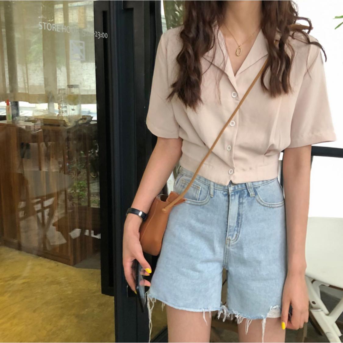 CHICCFASHION Hanako ครอปฮานาโกะ