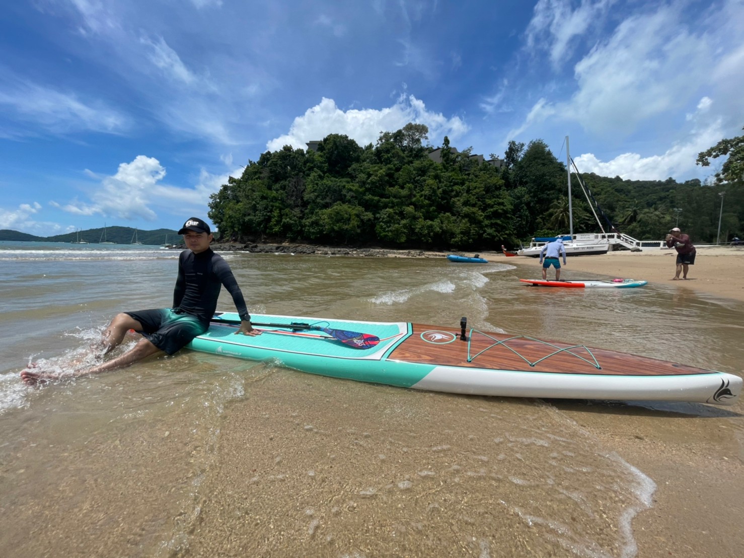 SUP แบบแข็งไฟเบอร์กล๊าส Touring 14" X 28"