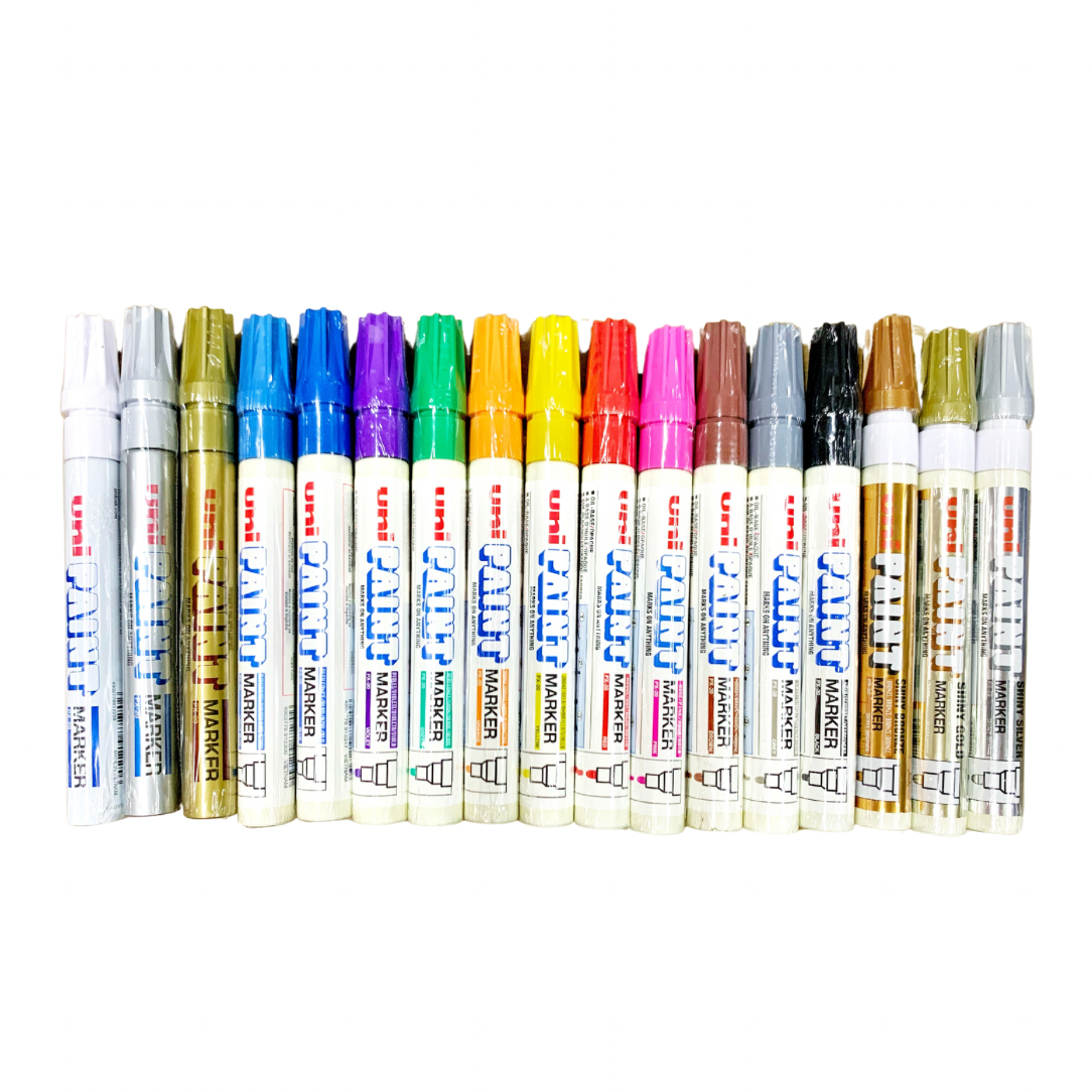 ปากกาเพ้นท์ Uni รุ่น PX-20 / PX-20(L) Paint Marker หัวกลม หัว 2.2-2.8 mm. ตามองศาของการเขียน