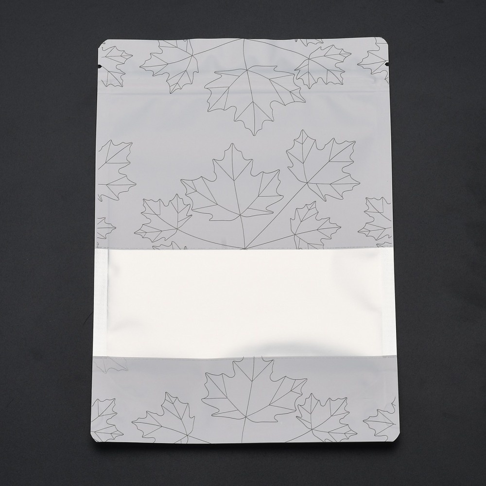 10 ใบ ถุงซิปล็อค อลูมิเนียมฟอยด์ ใส่อาหารได้ ขนาด 23x16x0.2cm, Inner Measure: 14.5cm, Window: 16x6cm, Unilateral Thickne