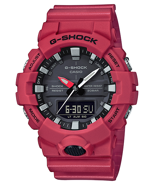 CASIO G-SHOCK รุ่น GA-800-4ADR สีแดง สินค้าของเเท้ รับประกันศูนย์ CMG