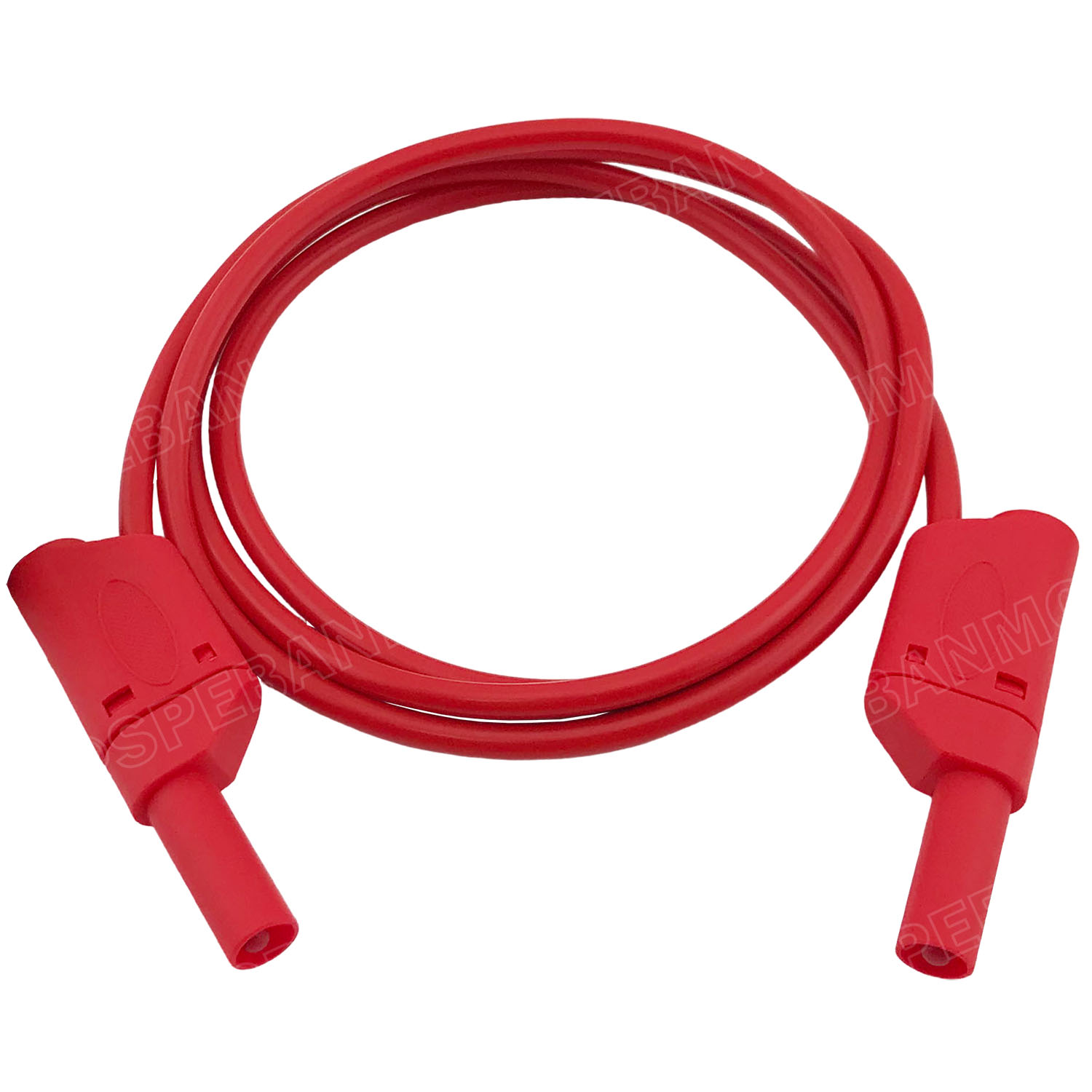 [ 1เส้น ] BNN-W-018 1M 4mm เลือกสี : สายเซฟตี้เทส Safety Test Lead สายบานาน่า พร้อมหัว ขนาด 4มิล 1.0 Sq.mm. 10A 1เมตร สายแทส สายพร้อมหัวบานาน่า Banana Plug with wire บานาน่าปลั๊ก สายปลั๊กกล้วย ปลั๊กกล้วย พร้อมสาย สายไฟเทส สายซัพพลาย สายพาวเวอร์ซัพพลาย