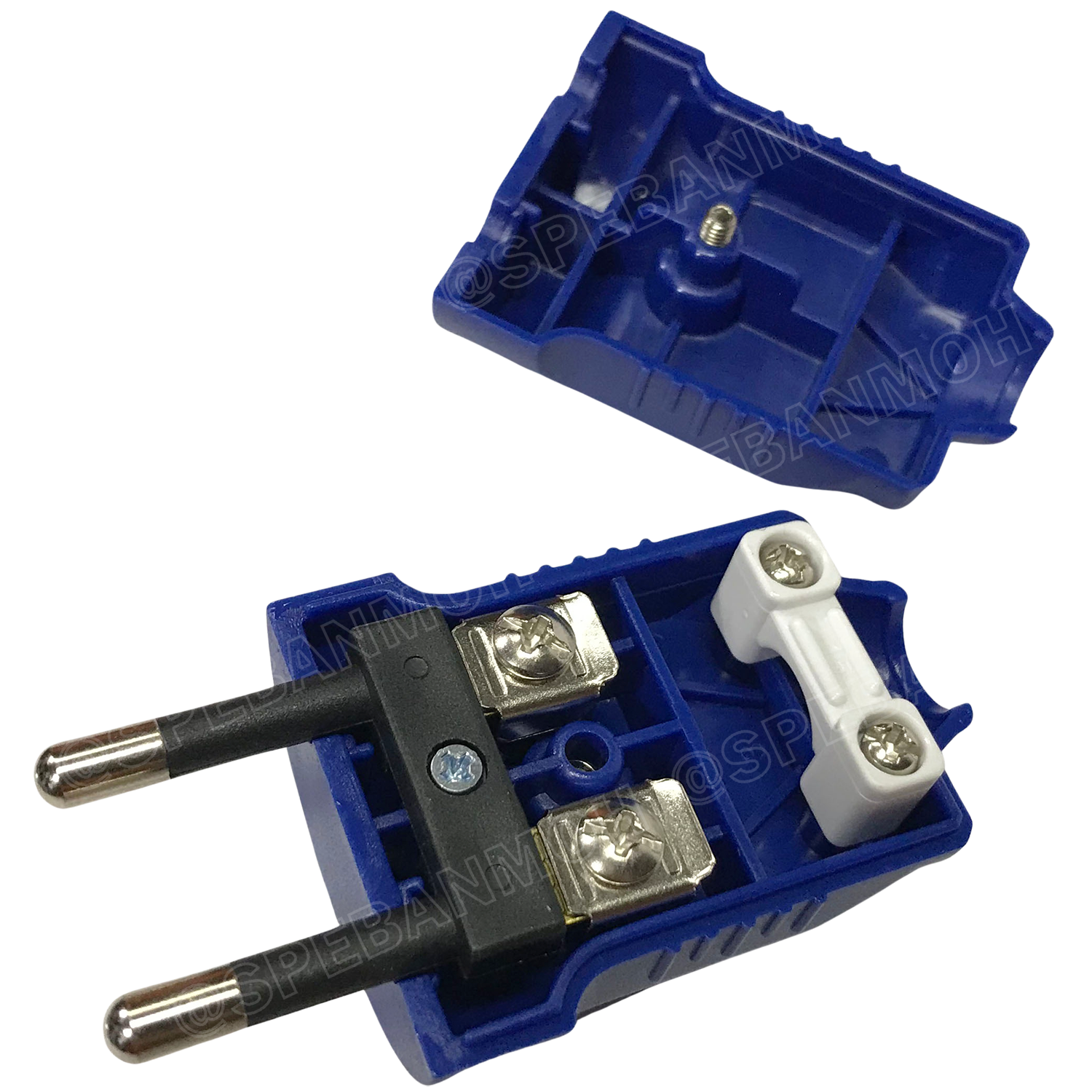 [ 1 ชิ้น ] PP1623 ปลั๊ก Vena ผู้ Male 2 ขากลม สีน้ำเงิน Blue 16A 250V AC Power Plug ปลั๊กตัวผู้ 2ขากลม มอก.166-2549 ปลั๊กวีน่า ตัวผู้ต่อสาย ปลั๊กไฟมาตรฐาน มอก. ขากลม 16A 250VAC หัวปลั๊กไฟ AC Plug ปลั๊กเสียบ วีนา ปลั๊กเสียบขากลม P-Series TIS 166-2549