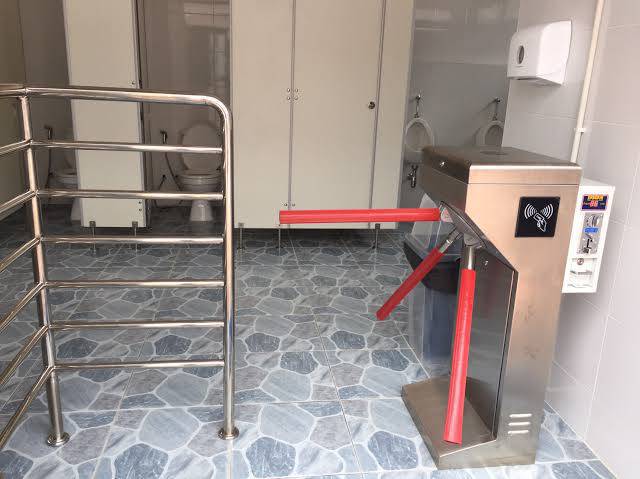 เครื่องกั้น 3 ขา หยอดเหรียญ ประตูหมุน 3 ขา หยอดเหรียญ