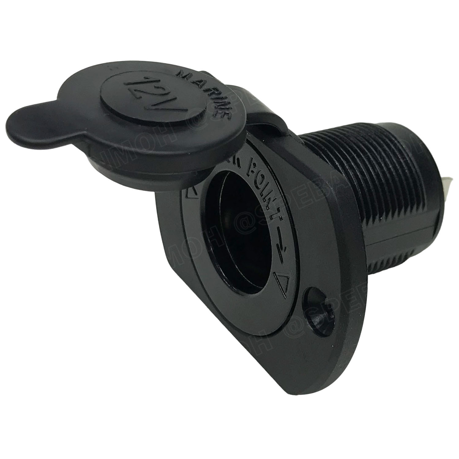 [ 1ชิ้น ] CLTF-003 เต้ารับ DC Socket 12V สำหรับปลั๊กจุดบุหรี่ Cigarette Lighter Socket with protective cap อะแดปเตอร์ซ็อกเก็ต USB พร้อมฝาครอบ สำหรับรถยนต์ จักรยานยนต์ มอไซต์ Input 12V Output 12V ซ็อกเก็ตที่จุดบุหรี่ในรถยนต์