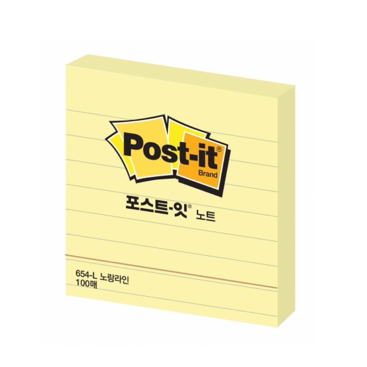 กระดาษโน๊ต Post - it โพสอิท กาวในตัว ขนาด 3x3 ลายเส้นบรรทัด