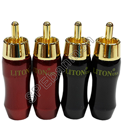 หัว RCA ยี่ห้อ LITON RCA-LT-001 หัวปลั๊ก RCA LITON (RCA Plug)