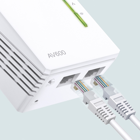 TP-LINK TL-WPA4220 Kit เพาเวอร์ไลน์ N300 AV600 WI-FI ชุดคู่ รับประกันศูนย์ไทย