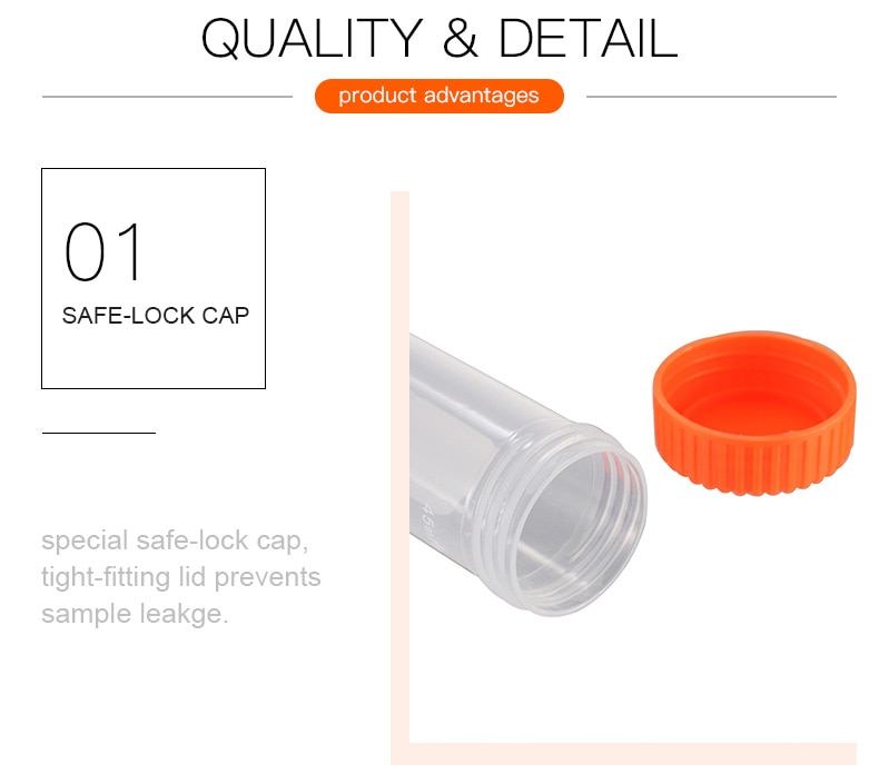 หลอดปั่นเหวี่ยง centrifugeขนาด50มล.แบบสกูล25อันต่อแพ็ค