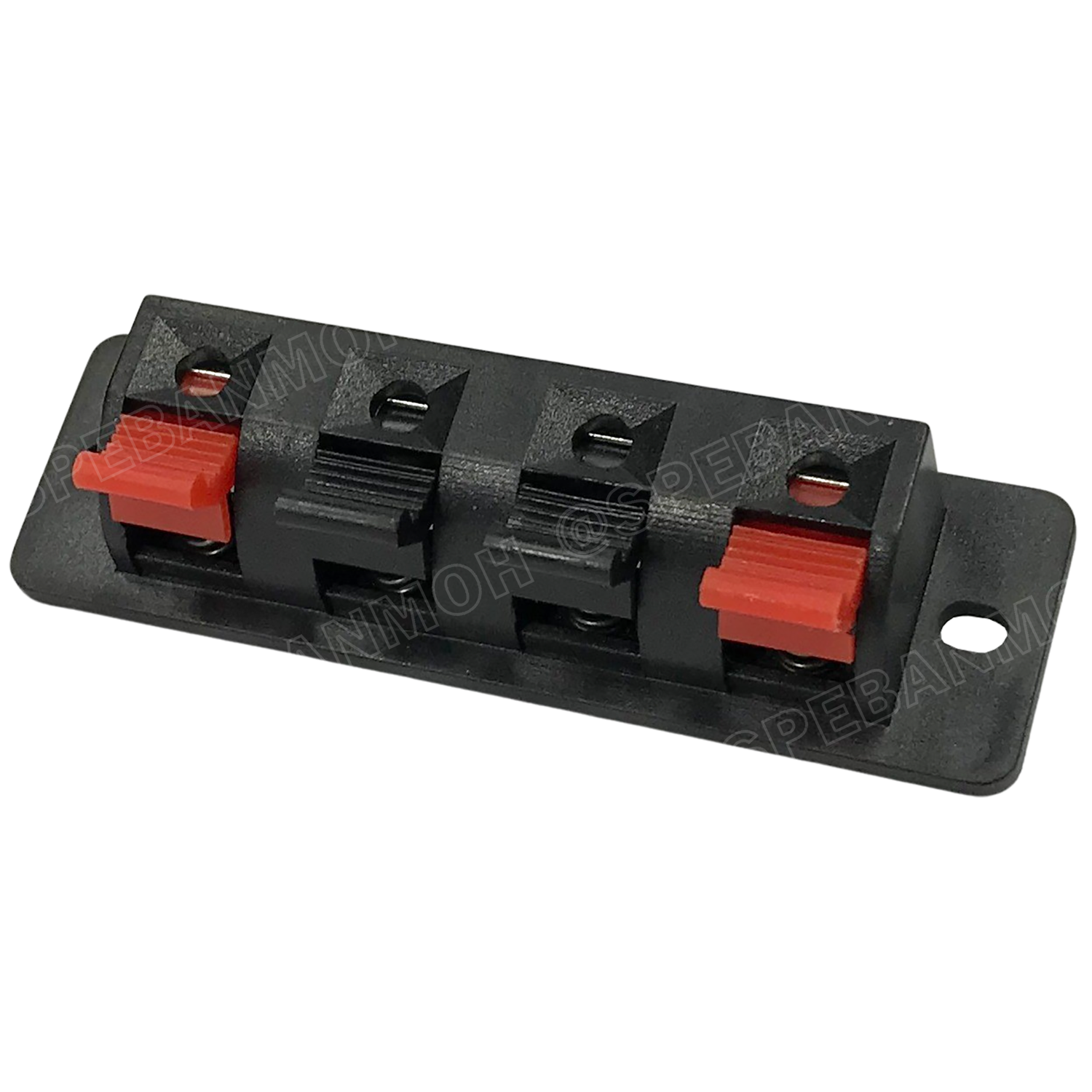 [ 5ชิ้น ] TAB-6520-4P แท็บลำโพง Speaker Terminal 4 Pole แท็ปต่อตู้ลำโพง แบบกด ขั้วลำโพง 4พิน เทอร์มินอลต่อสายลำโพง ขนาด 65.5 x 19.8 mm 4โพล