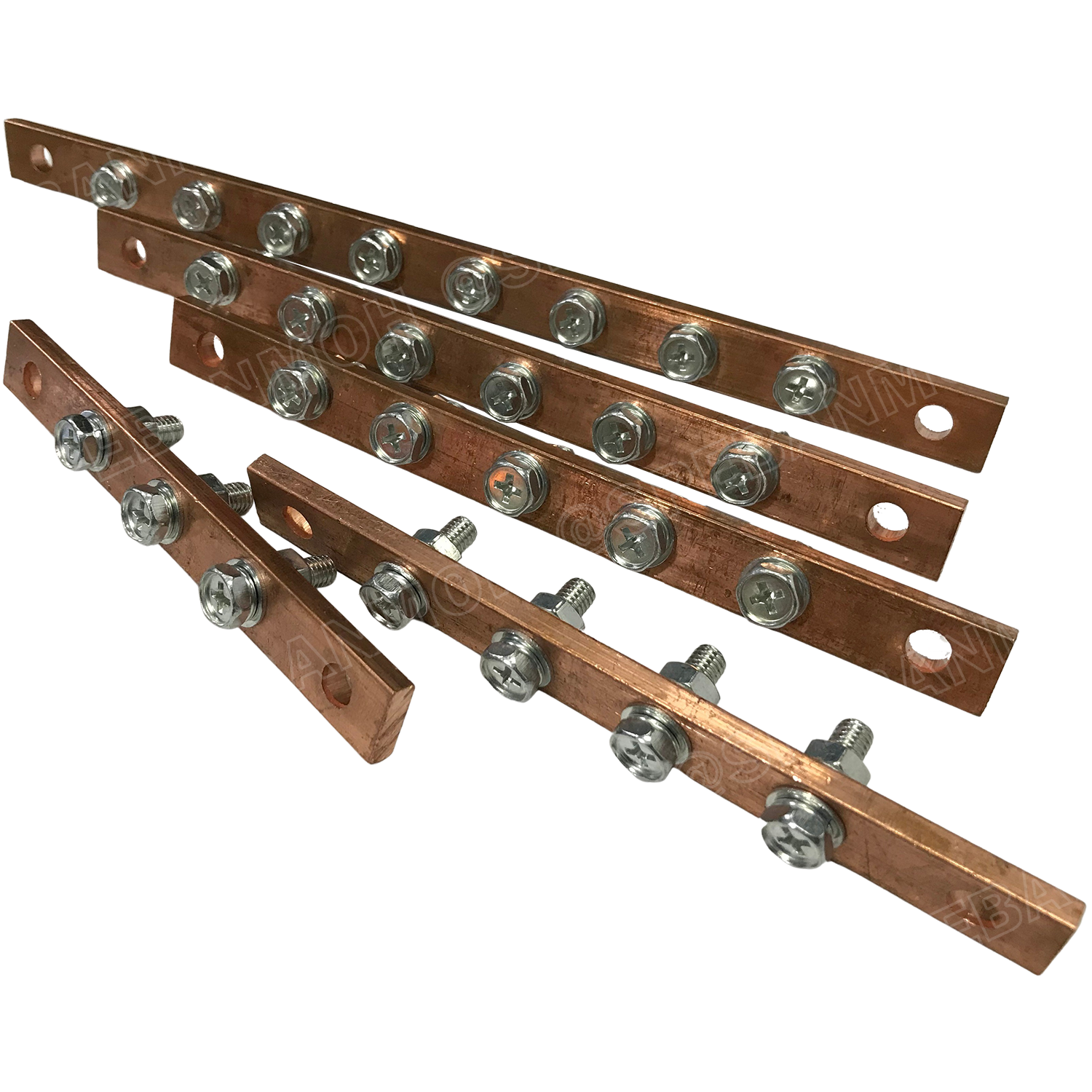 [ 1 ชิ้น ] TC Copper Busbar บัสบาร์ทองแดง น็อต M6 บาร์กราวด์ บัสบาร์ บาร์นิวทรัล บาร์นิวตรอน Neutral Bar บาร์ทองแดงสำหรับลูกถ้วยฉนวนแดง บาร์เทอร์มินอล Terminal Bar ทองแดงแท้ สำหรับงานไฟฟ้า