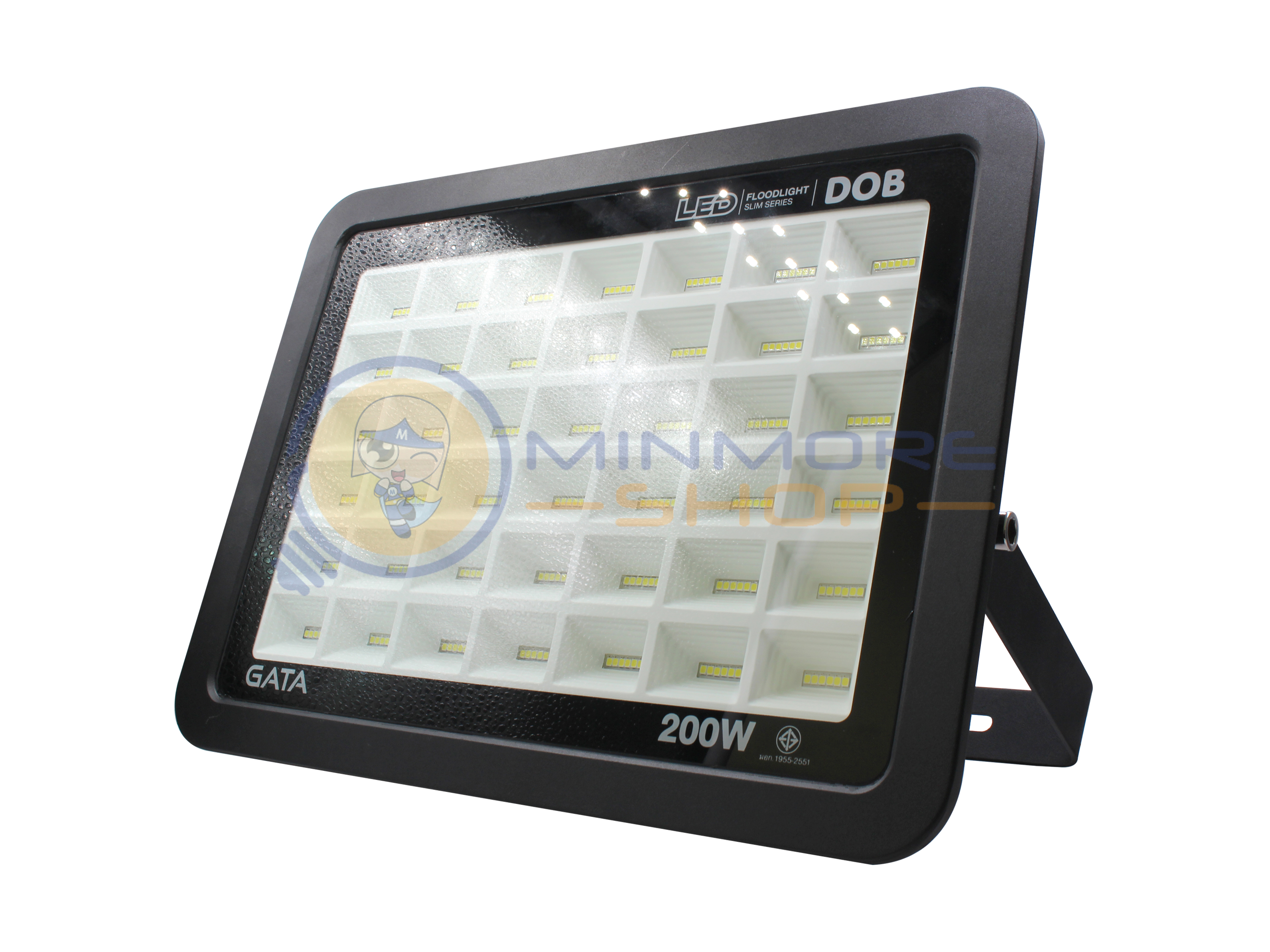 โคมไฟ LED Floodlight รุ่น Slim DOB Series 150,200 แสงขาว DAYLIGHT ยี่ห้อ GATA