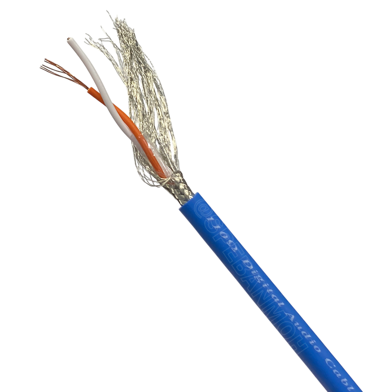 [ 1 เมตร ] DA202 Canare สายชีลด์ สายสัญญาณ DMX 25AWG AES/EBU Digital Audio 110 ohm สายสัญญาณเสียง แบบดิจิตอล Digital Cable 2Cx25AWG งานระบบแสง ไฟพาร์ Audio Cable AES EBU สายทองแดงแท้ Copper Wire