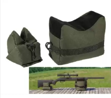 หมอนทรายเสริมความแม่นยำ (ไม่รวมทราย) Outdoor Military Rifle Portable Unfilling Shooting Rest Sand Bag
